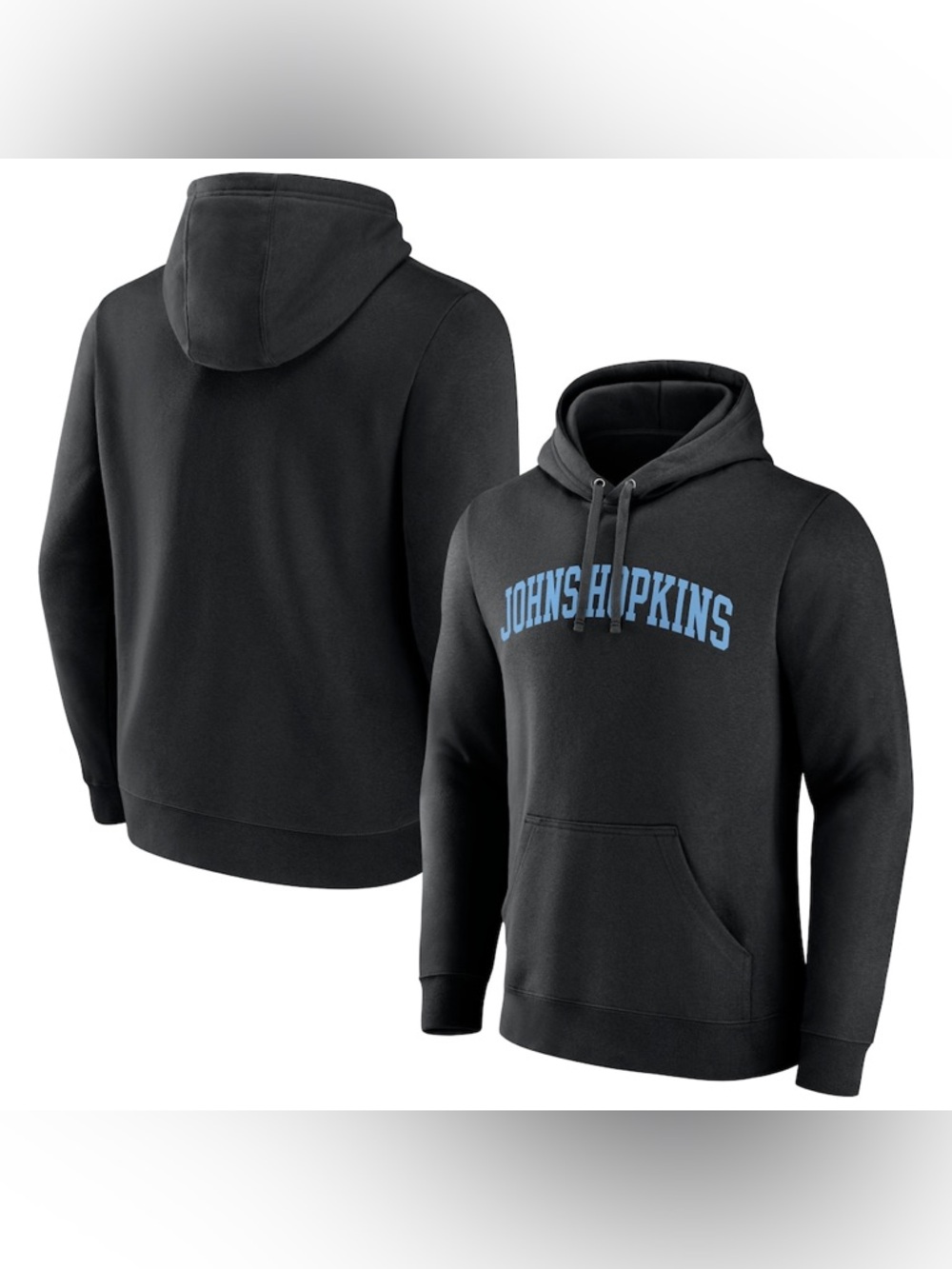Johns Hopkins Blue Jays Basic Arch Pullover Hoodie - Black sz M